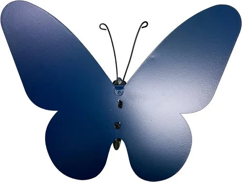 Miniatura 4 de SAGUZOU Letreros rústicos colgantes de metal con bandera americana patriótica de mariposa para puerta y patio, 4 de julio, blanco, azul, rojo, Día