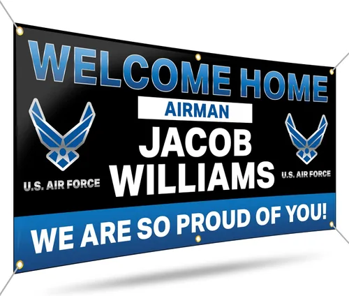 Miniatura 9 de Cartel militar personalizado de bienvenida a casa por DOT4DOT – Letrero personalizado personalizable para bandera del ejército de Estados Unidos