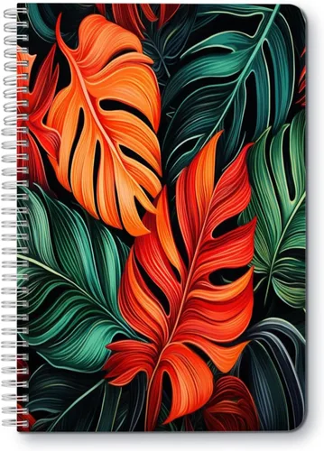 Miniatura 9 de Cuaderno de espiral, doble alambre en espiral, diario de composición escolar, suministros para la escuela y la oficina, 100 páginas, 5.71 x 8.26