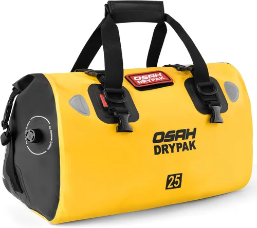 Miniatura 17 de OSAH DRYPAK Bolsa de lona impermeable – Bolsa seca para motocicleta con gran espacio de almacenamiento, bolsas de equipaje impermeables con bolsillo