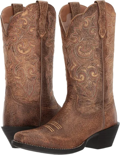 Miniatura 7 de Ariat Botas vaqueras de punta cuadrada redonda para mujer, Vintage Bomber, talla única