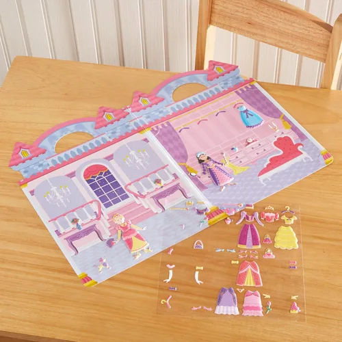 Miniatura 11 de Melissa & Doug Princesa Puffy, juego de adhesivos, Juego de calcomanías infladas - princesa, 1, Azul