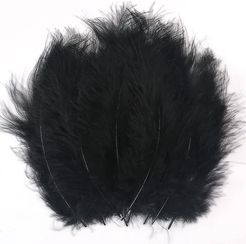 Paquete de 100 plumas de marabú de pavo esponjosas de 4 a 6 pulgadas para manualidades, atrapasueños con flecos, plumas de colores, paquete de