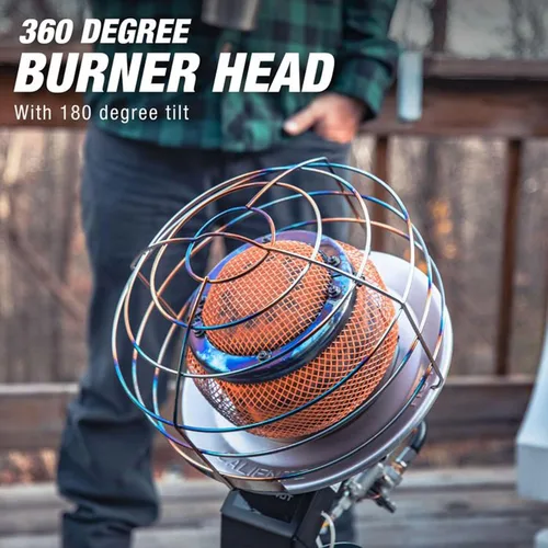 Miniatura 3 de Mr. Heater Paquete de Calentador de Propano Tank Top de 45,000 BTU 540° con Calentador de Propano Little Buddy de 3,800 BTU Seguro para Interiores