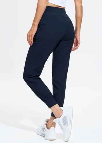 Miniatura 2 de Libin Pantalones deportivos para mujer, para atletismo, para correr, para mujeres pequeñas, de tamaño normal o altas, con bolsillos, cónicos