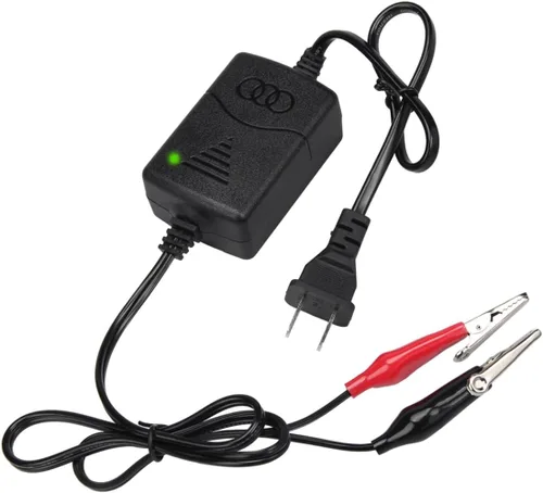 Cargador de batería de plomo ácido sellado, cargador de batería SLA de 12 V 1000 mA con protección contra cortocircuitos, adaptador de cargador