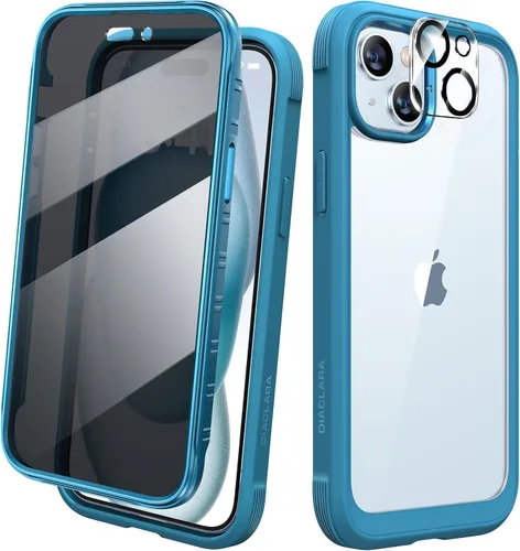 Miniatura 210 de Diaclara - Funda compatible con iPhone 11, carcasa resistente de cuerpo completo con protector de pantalla integrado sensible al tacto y Transparente