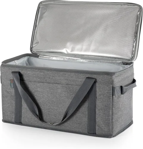 Miniatura 5 de PICNIC TIME Enfriador plegable para 64 latas, bolsa térmica suave con aislamiento grande, enfriador de playa portátil con correa para el hombro
