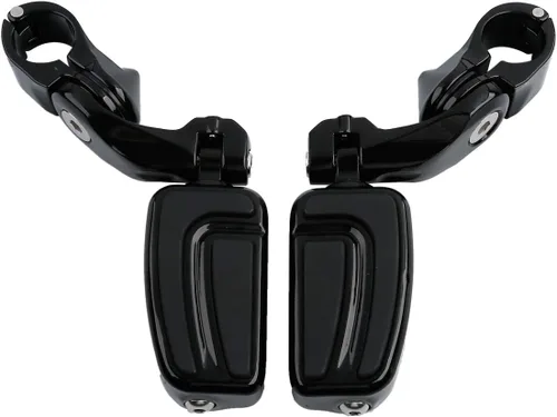 Miniatura 25 de XFMT - Estribos de color negro mate para motocicleta, 1.25 pulgadas, incluye kit de montaje