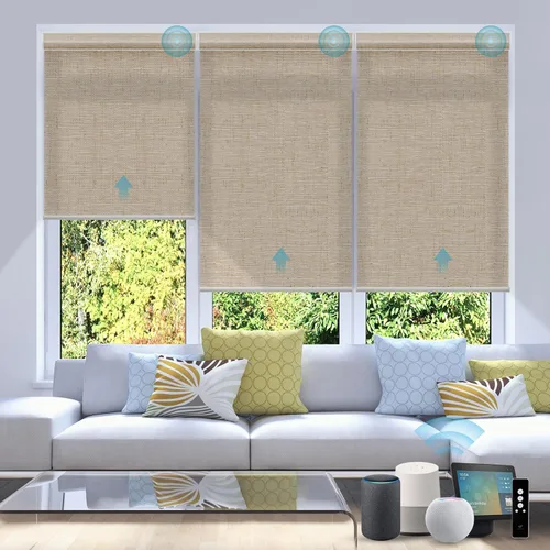 Miniatura 36 de SmartWings Persianas Enrollables Inteligentes Motorizadas con Filtro de Luz, Persianas Eléctricas con Control Remoto para Ventanas Compatibles