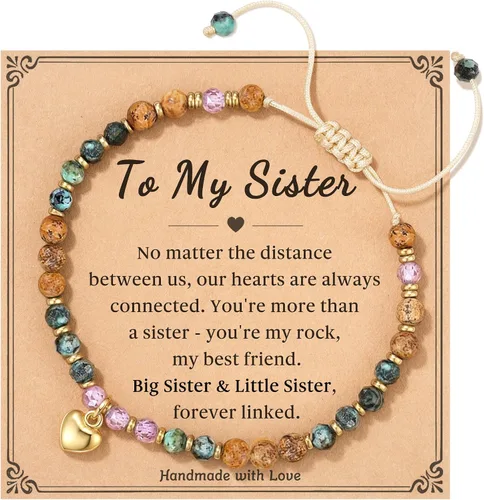 Miniatura 16 de HGDEER Regalos de cumpleaños para mujer, pulsera única de piedra natural, para mujeres, adolescentes, niñas, regalos de moda para amigas, mejores