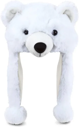 Miniatura 38 de DolliBu Gorro de felpa – Gorro de peluche de forro polar súper suave con orejeras, acogedor sombrero de invierno cálido para niños – Talla única