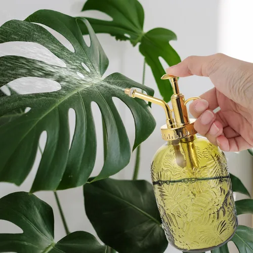 Miniatura 2 de YARNOW Botella rociadora de 12 onzas para plantas, rociador de jardín, rociador, regadera pequeña con boquilla ancha base antideslizante