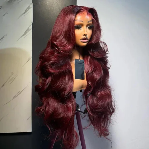 Miniatura 14 de Pelucas para mujeres negras, pelucas de encaje frontal de 13x6 Water Wave, pelucas sintéticas HD con encaje frontal, línea capilar natural