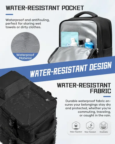 Miniatura 5 de WONHOX Mochila de Viaje Grande Equipaje de Mano Aprobada para Vuelo Mochila para Laptop Trabajo Negocios para Mujeres Hombres Mochila de Viaje