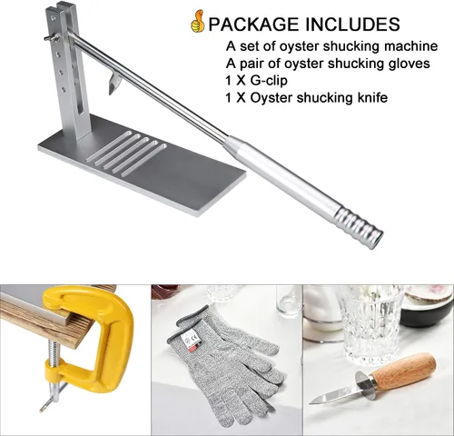 Miniatura 3 de Máquina Shucker de ostras, kit de shucking de almejas de ostras