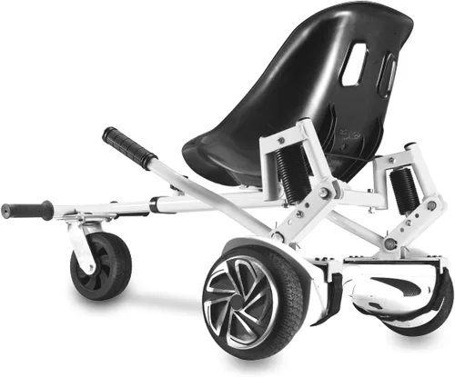 Miniatura 10 de Hishine Accesorio de Kart Hoverboard con amortiguadores dobles y rueda todoterreno de 6 pies, capacidad de 265 libras, longitud ajustable de 26 a