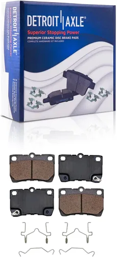 Miniatura 97 de Detroit Axle - Pastillas de Freno Delantero para Mercedes- Benz C230 C250 C300 SLK250, Pastillas de Freno Cerámica w/Reemplazo de Hardware