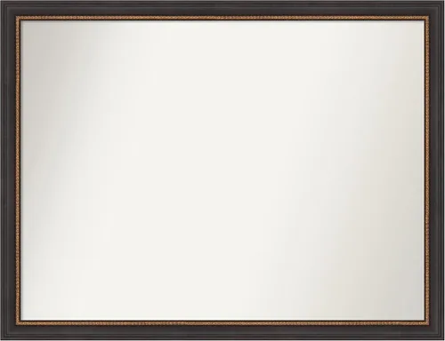 Miniatura 12 de Amanti Art Espejo de baño negro para sobre el fregadero, 23 x 23 pulgadas, espejo cuadrado negro Ashton, marco de madera tradicional mediano, se