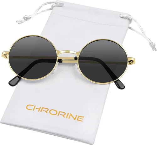 Miniatura 14 de CHRORINE Gafas de sol hippie redondas de los años 70, lentes retro para mujeres y hombres, accesorio de fiesta, festival, moda, gafas de sol vintage