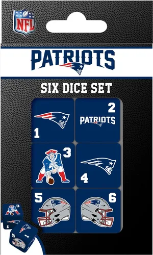 Miniatura 11 de MasterPieces Game Day - NFL Baltimore Ravens - Juego de 6 dados con logotipo del equipo, tamaño estándar D6