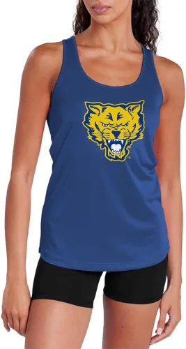 Miniatura 134 de Camiseta deportiva sin mangas oficial de NCAA Collegiate para mujer, con espalda cruzada, colección con logotipo primario