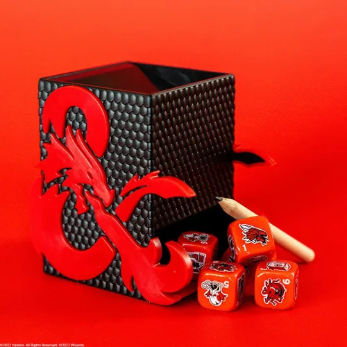 Miniatura 9 de YAHTZEE: Dungeons & Dragons Torre de dados coleccionables Dados con dragón, oso búho, cubo gelatinoso, imitador, desollador de la mente