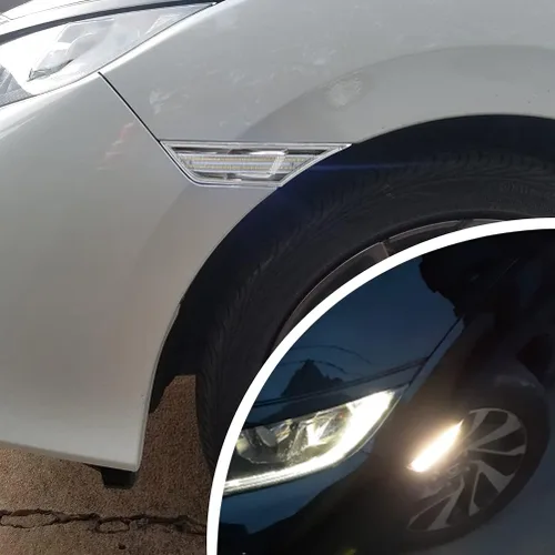 Miniatura 3 de Luces LED de posición laterales de 10ª generación para Honda Civic Sedan Coupe Hatchback Switchback de 2016-2021 Ámbar/Blanco Señal de giro