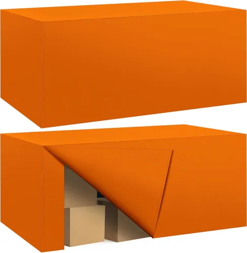 Miniatura 65 de Paquete de 2 manteles ajustados para mesa rectangular de 4 pies, 48 x 24 pulgadas, cubiertas de mesa verde manzana, tela de poliéster resistente al