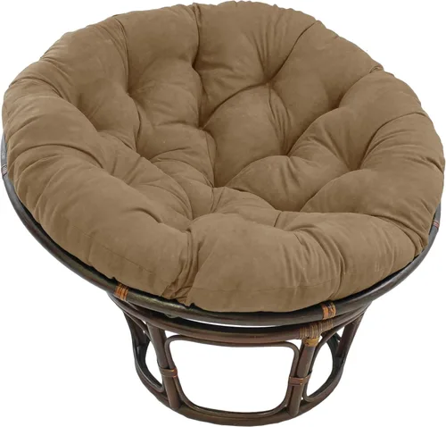 Miniatura 9 de Cojín de microgamuza para sillón papasan, color sólido, de Blazing Needles Vino tinto