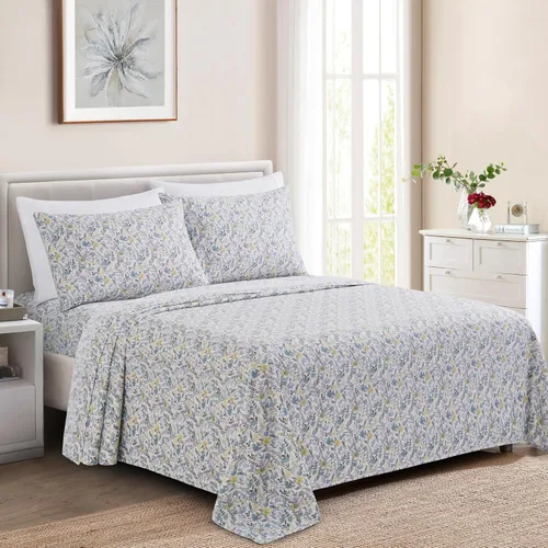 Miniatura 12 de Marina Decoration Ropa de cama ultra suave y sedosa con bolsillo profundo, rayón derivado de bambú para todas las estaciones, juego de sábanas de 6