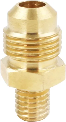 Miniatura 7 de MENSI Pulverizador de boquilla de chorro de gas propano de latón, orificio de 0.0772 pulgadas (0.0772 pulgadas) con destello macho de 3/8 pulgadas