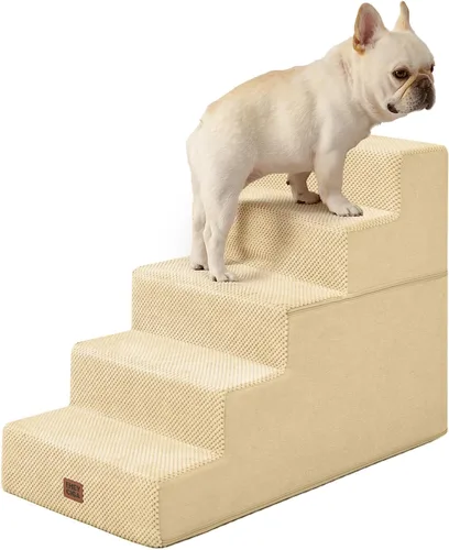 Miniatura 28 de EHEYCIGA Escaleras para perros pequeños de 13.5 pulgadas de alto, escalones para perros de 3 escalones para sofá y silla, escalones para mascotas