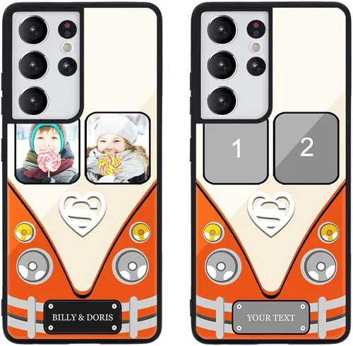Miniatura 350 de Funda de teléfono personalizada para Samsung Galaxy S22+ / S22 Plus 5G, funda de TPU suave de vidrio templado antiarañazos personalizada con foto