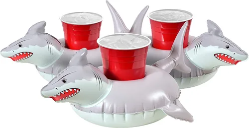 Miniatura 5 de GoFloats Inflatable Pool and Hot Tub Drink Holders (3 Pack) (Choose - Unicorn, Flamingo, Palm Tree and More)