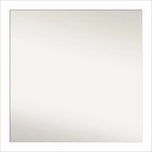 Miniatura 149 de Amanti Art Espejo de baño blanco para sobre el fregadero, 24 x 24 pulgadas, hecho a medida, espejo de tocador cuadrado blanco estrecho, marco