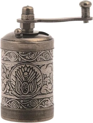 Miniatura 11 de Molinillo manual de cobre antiguo para granos de café árabes griegos turcos y sal de pimienta de especias, latón