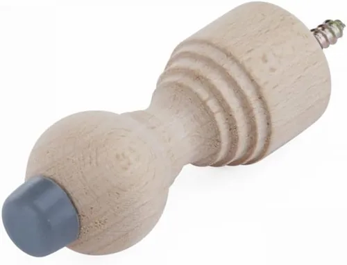 Miniatura 5 de Renovators Supply Manufacturing Tope de puerta de madera para montaje en pared, 3.18 pulgadas de largo, sin terminar, tope de puerta de madera dura
