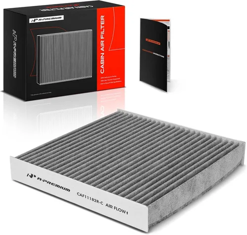 A-Premium Filtro de aire de cabina con carbón activado compatible con Honda y Acura - Civic, CR-V, Fit, HR-V, Insight, Odyssey, Pilot, CR-Z,