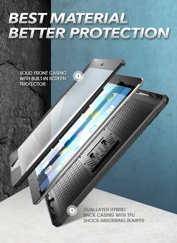 Miniatura 3 de SUPCASE Funda para iPad de 9ª Generación con Protector de Pantalla (Unicorn Beetle Pro), [Soporte Integrado] Funda Protectora Resistente de Servicio