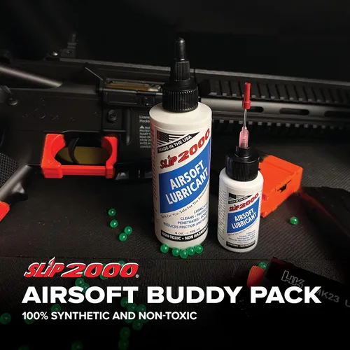 Miniatura 3 de Slip 2000 Airsoft Lubricant Buddy Pack, 100% puro sintético, reduce la fricción y el desgaste, botellas de 1 oz y 4 oz, aplicador de punta de aguja
