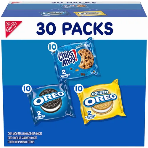 NABISCO Sweet Treats - Paquete variado de galletas OREO, Variedad de galletas Nabisco Sweet Treat, 30 unidades