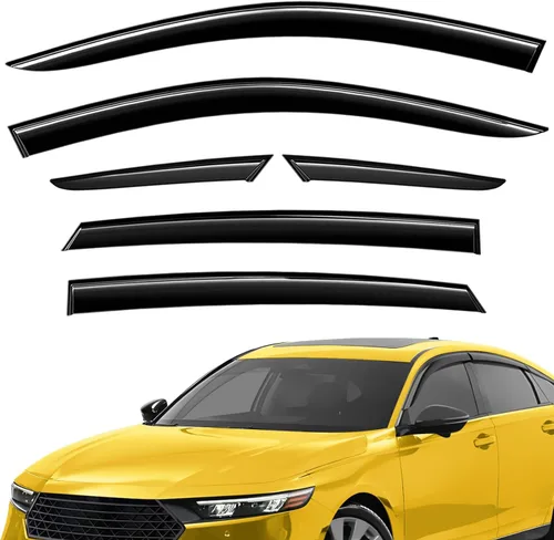 Miniatura 16 de Deflectores de ventana extra duraderos, viseras de ventana con cinta adhesiva, protectores de lluvia para Mazda CX-5 2017-2026, viseras solares