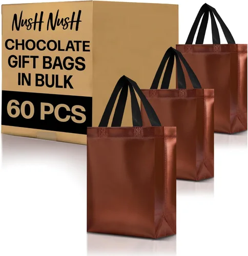 Miniatura 67 de Nush Nush - Bolsas de regalo reutilizables azul aguamarina a granel (azul aguamarina - Tamaño mediano - Juego de 30)