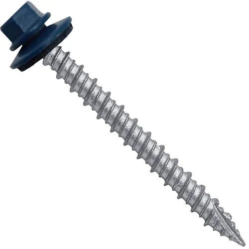 Miniatura 51 de Brite - Tornillos para techos de metal blanco (10 x 2 unidades), cabezal de arandela hexagonal, arranque automático/roscado, arandela EPDM, 3 x 250