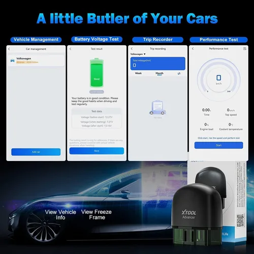 Miniatura 6 de Escáner OBD2 XTOOL Advancer AD20, Herramienta de Escaneo de Diagnóstico de Luz de Verificación del Motor para iPhone/Android, Escáner OBDII