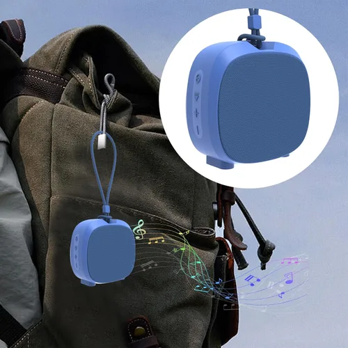 Miniatura 7 de WUIUHOU - Altavoces Bluetooth portátiles, luces RGB, altavoces TWS, mini altavoz inalámbrico impermeable IPX5 con sonido estéreo fuerte, 15 horas