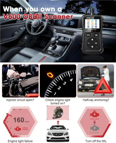 Miniatura 7 de Escáner OBD2 Lector de código de automóvil Soporte de prueba de voltaje Plug and Play Fixd Car CAN Herramienta de escaneo de diagnóstico Leer
