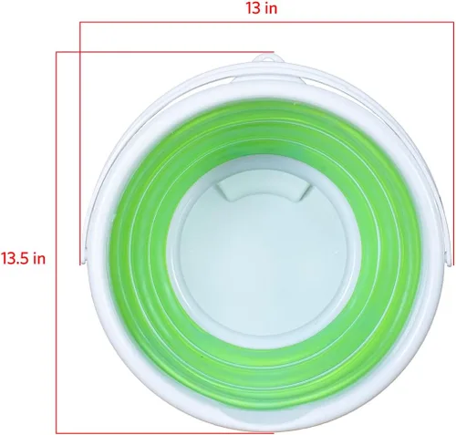 Miniatura 3 de Pine-Sol Cubo plegable de 2.6 galones – Cubo plegable multiusos para limpieza, lavado de autos, al aire libre y campamento, bañera de plástico