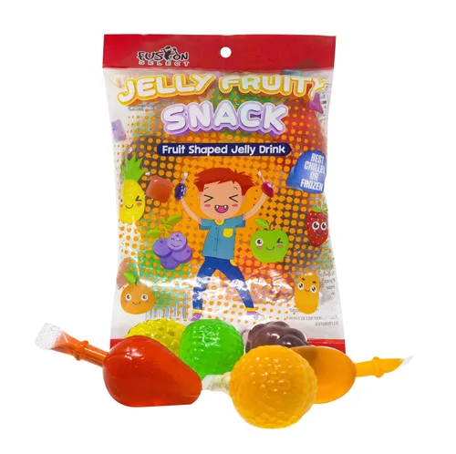 Fusion Select - Gelatina de frutas para hacer el reto en Tik Tok - Dulces en forma de frutas con sabores surtidos de fresa, naranja, manzana, piña,